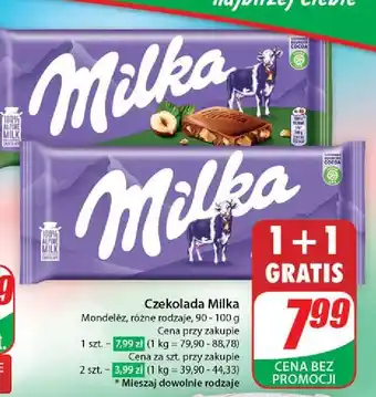 Dino Czekolada alpine milk Milka oferta