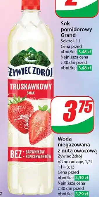 Dino Woda truskawkowa Żywiec Zdrój Z Nutą oferta