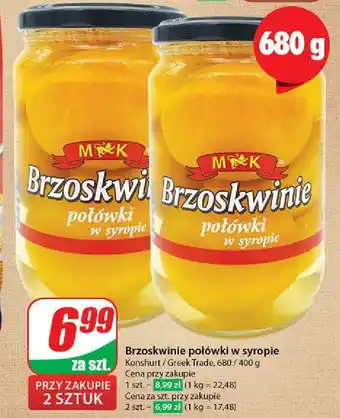 Dino Brzoskwinie połówki w lekkim syropie M&K oferta