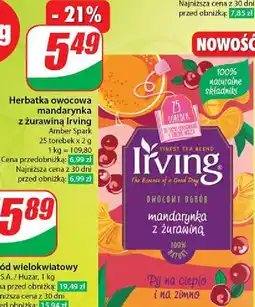 Dino Herbata mandarynka z żurawiną Irving Owocowy Ogród oferta