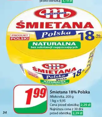 Dino Śmietana polska 18 % Mlekovita oferta