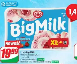 Dino Lody truskawka Algida Big Milk oferta