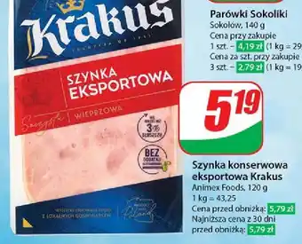 Dino Szynka eksportowa Krakus Animex oferta