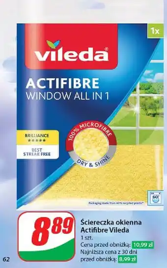 Dino Ścierka okienna actifibre Vileda oferta