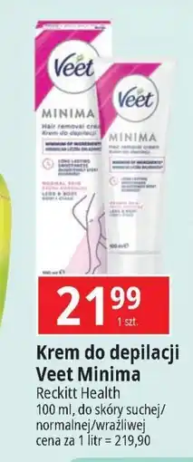 E.Leclerc Krem do depilacji skóra sucha Veet Minima oferta