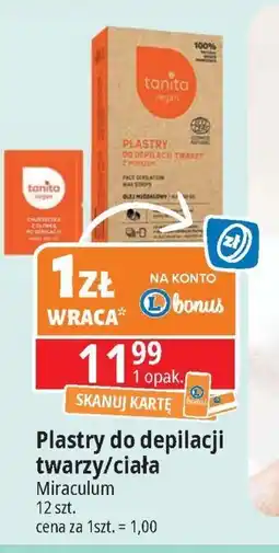 E.Leclerc Plastry z woskiem do depilacji ciała olej migdałowy Tanita Vegan oferta