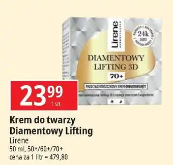 E.Leclerc Przeciwzmarszczkowy krem regenerujący 60+ Lirene Diamentowy Lifting 3D oferta