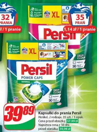 Dino Kapsułki do prania deep clean color Persil Power Caps oferta