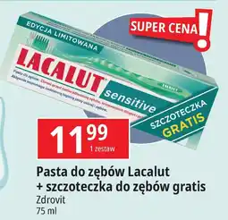 E.Leclerc Pasta do zębów + szczoteczka Lacalut Sensitive oferta