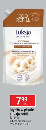 E.Leclerc Mydło w płynie cotton milk & provitamin b5 Luksja Creamy Soft oferta