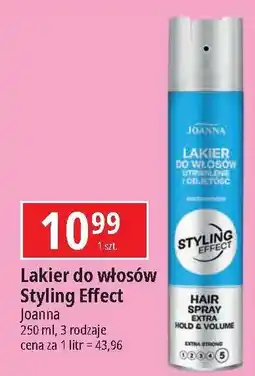 E.Leclerc Lakier do włosów utrwalenie i objętość Joanna Styling Effect oferta