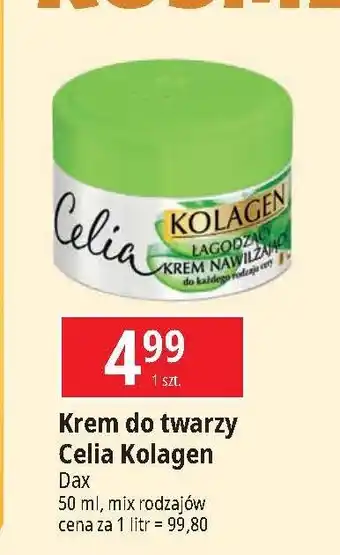 E.Leclerc Krem nawilżający łagodzący + aloes Celia Kolagen oferta