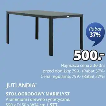 JYSK Stół ogrodowy Jutlandia oferta