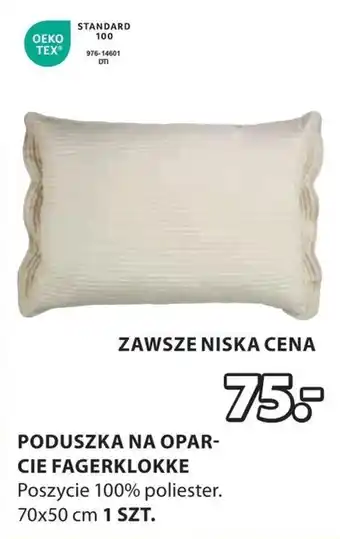 JYSK Poduszka TEX oferta