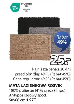 JYSK Mata łazienkowa TEX oferta