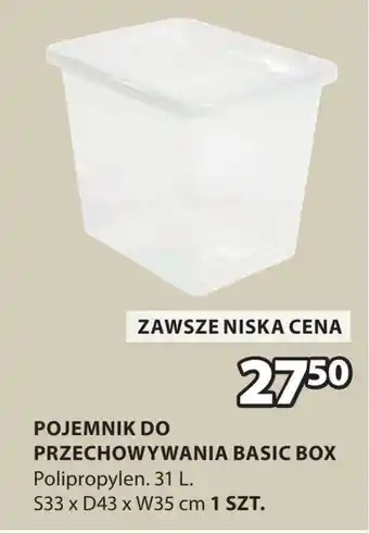 JYSK Pojemnik do przechowywania Basic oferta