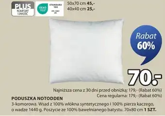 JYSK Poduszka Komfort oferta