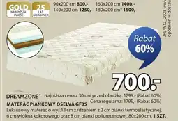 JYSK Materac Dreamzone oferta