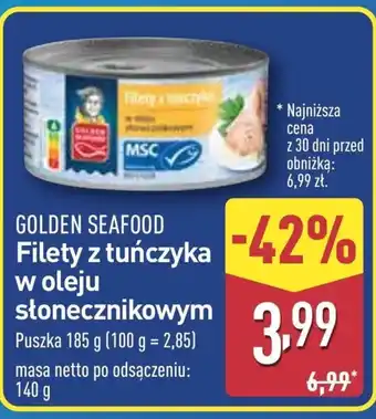 ALDI Filet z tuńczyka Golden Seafood oferta