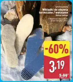 ALDI Wkładki do butów Up2Fashion oferta