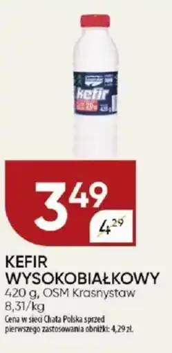 Chata Polska Kefir wysokobiałkowy osm krasnystaw oferta
