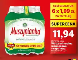 Lidl Woda niegazowana Muszynianka oferta