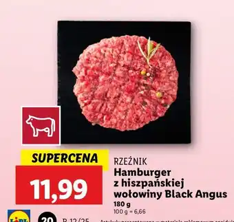 Lidl Hamburger wołowy black angus Rzeźnik Codzienna Dostawa oferta