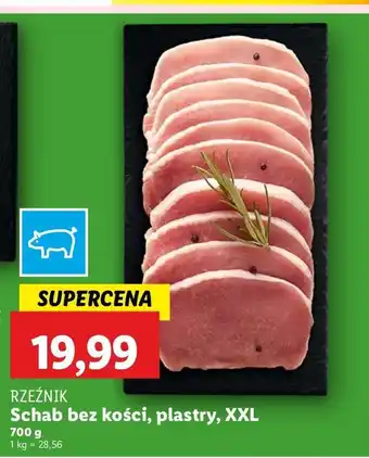 Lidl Schab bez kości - plastry Rzeźnik Codzienna Dostawa oferta