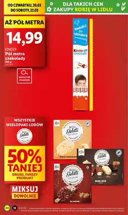 Lidl Czekoladki Kinder Chocolate oferta