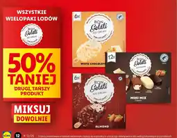 Lidl Lody white chocolate almond Bon Gelati oferta