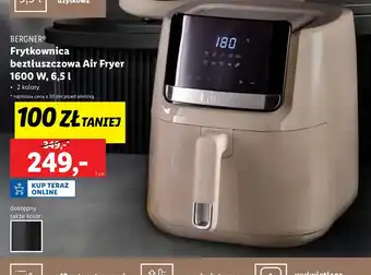 Lidl Frytkownica beztłuszczowa 1600w Bergner oferta