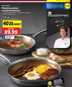 Lidl Patelnia premium 20 cm Masterpro oferta