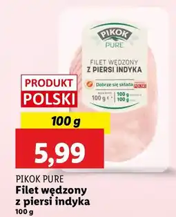 Lidl Filet wędzony z piersi indyka Pikok Pure oferta