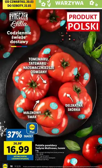 Lidl Pomidory malinowe oferta