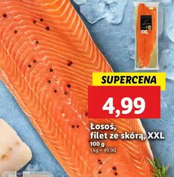 Lidl Łosoś norweski filet ze skórą oferta