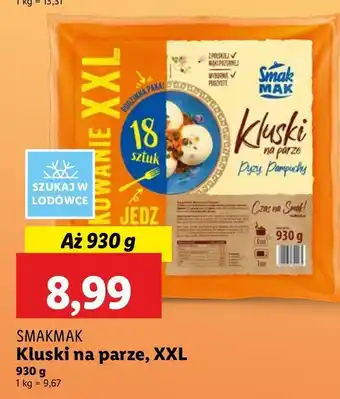 Lidl Kluski na parze Smak Mak oferta