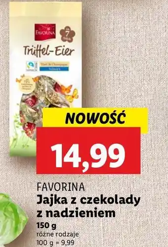 Lidl Jajka z czekolady mlecznej Favorina oferta