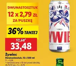 Lidl Piwo Żywiec Jasne Pełne oferta