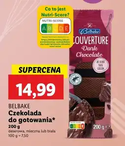 Lidl Czekolada do rozpuszczania mleczna Belbake oferta