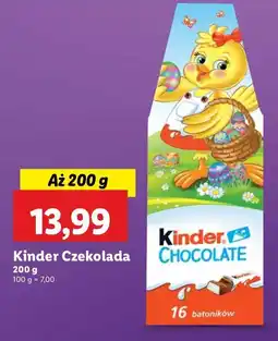 Lidl Czekoladki świąteczne Kinder Chocolate oferta