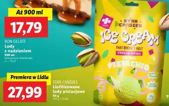 Lidl Lody liofilizowane pistacjowe Star Candies oferta