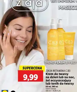 Lidl Żel oczyszczający do twarzy na co dzień Ziaja C.b3 oferta