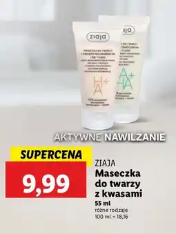 Lidl Maseczka do twarzy z kwasami owocowymi Ziaja oferta