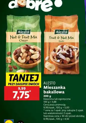 Lidl Mieszanka bakaliowa Alesto oferta