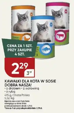 Chata Polska Kawałki dla kota w sosie dobra nasza! Chata Polska oferta