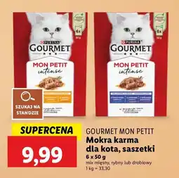 Lidl Karma dla kota kaczka + kurczak indyk Purina Gourmet Mon Petit oferta