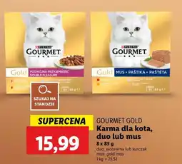 Lidl Karma dla kota kurczak Purina Gourmet Gold oferta