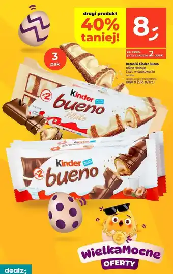 Dealz Baton Kinder Bueno White oferta