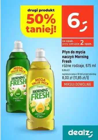 Dealz Płyn do mycia naczyń original fresh Morning Fresh oferta