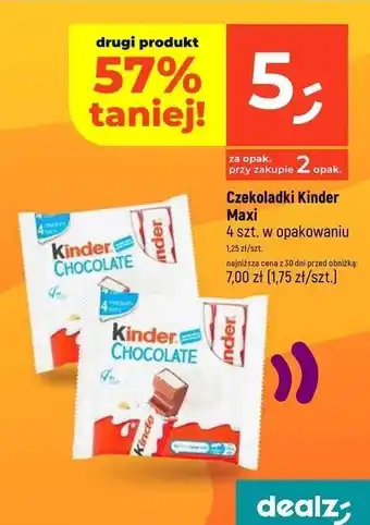 Dealz Czekoladki Kinder Chocolate oferta